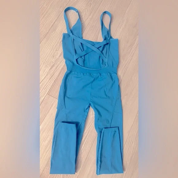 SOLD! Free People Good Karma Onesie | BLUE RIVER - Picture 7 of 8